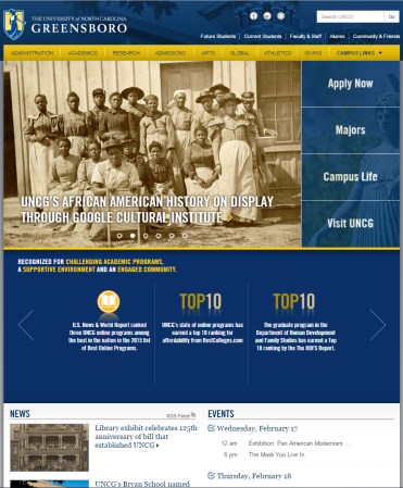 The wonderful day we had not one but TWO archive story on the University's homepage.