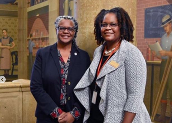 Meredith Evans and P