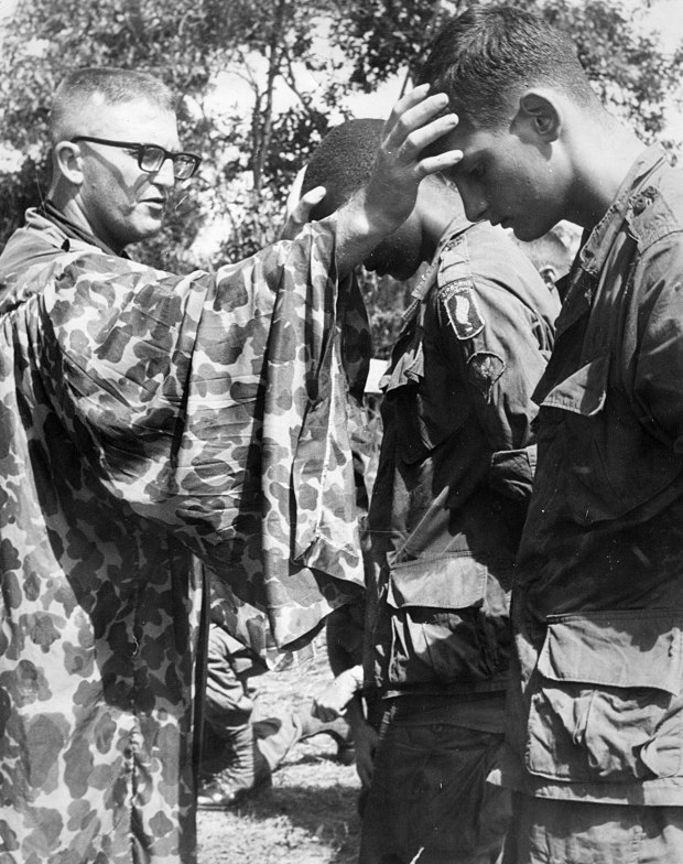 ALC Chaplain Conrad Walker - Communion Service in Viet Nam, 1967